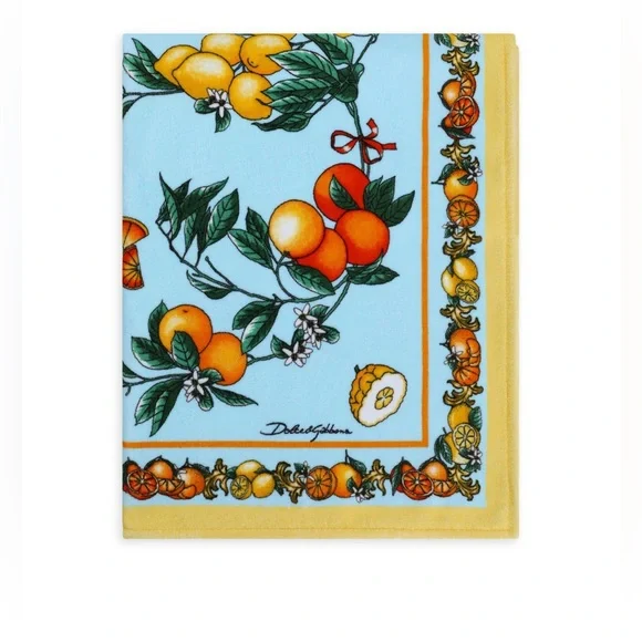 Dolce & Gabbana Agrumi Print Beach Towel NWT - Picture 2 of 3